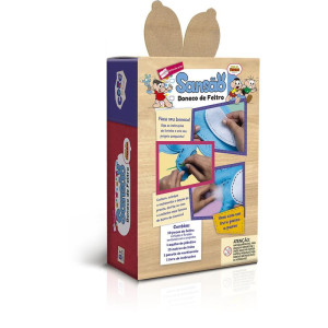 Livro Brinquedo Ilustrado Sansao Boneco De Feltro-124102-86881