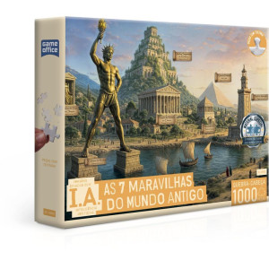 Quebra-cabeca Cartonado As 7 Maravilhas Do Mundo 1000p