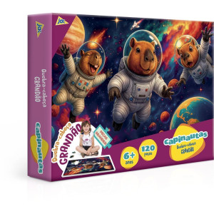 Quebra-cabeca Cartonado Capivara Grandao 120pcs