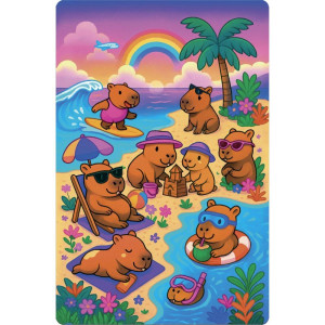 Quebra-cabeca Cartonado Capivara Metalizado 100 Pcs-124113-19415