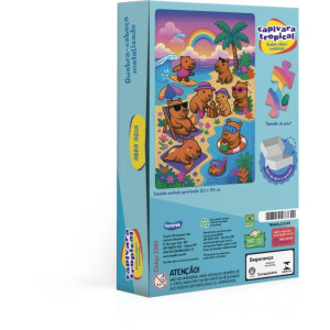 Quebra-cabeca Cartonado Capivara Metalizado 100 Pcs-124113-77739