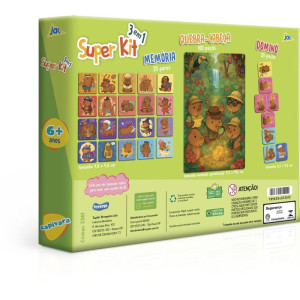 Quebra-cabeca Cartonado Capivara Super Kit 3 Em 1-124115-65199