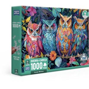 Quebra-cabeca Cartonado Corujas Misticas 1000pcs-124105-29539