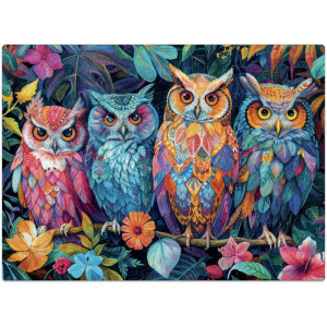 Quebra-cabeca Cartonado Corujas Misticas 1000pcs-124105-39328