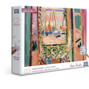 Quebra-cabeca Cartonado Matisse 1000pcs Janela Aberta