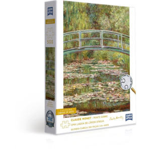 Quebra-cabeca Cartonado Monet 500pcs Ponte Sobre Lagoa