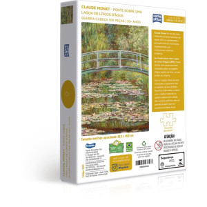 Quebra-cabeca Cartonado Monet 500pcs Ponte Sobre Lagoa-124108-81113