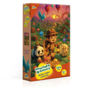 Quebra-cabeca Cartonado Mundo Games 100pcs