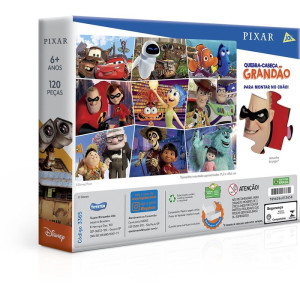 Quebra-cabeca Cartonado Pixar Grandao 120 Pcs-124119-72545