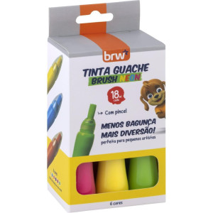 Tinta Guache 015ml 18ml 6 Cores Neon