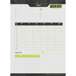 Caderno 01x1 Capa Dura Beyblade