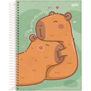 Caderno 01x1 Capa Dura Capyvibes 80fls.-124510-16356