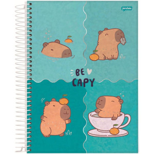 Caderno 01x1 Capa Dura Capyvibes 80fls.-124510-93703