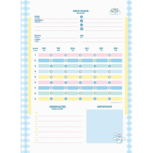 Caderno 01x1 Capa Dura Cinnamonroll 80fls.-124491-36775