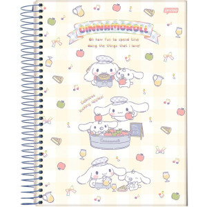 Caderno 01x1 Capa Dura Cinnamonroll 80fls.-124491-63898