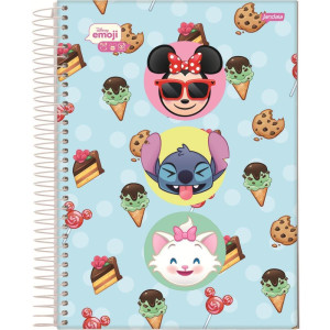 Caderno 01x1 Capa Dura Disney Emoji 80fls.-124471-53551