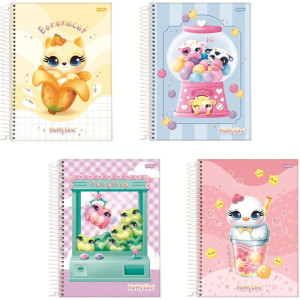 Caderno 01x1 Capa Dura Fluffy 80fls.-124502-15966