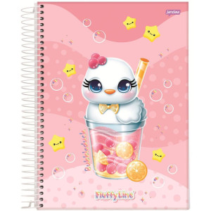 Caderno 01x1 Capa Dura Fluffy 80fls.-124502-38496