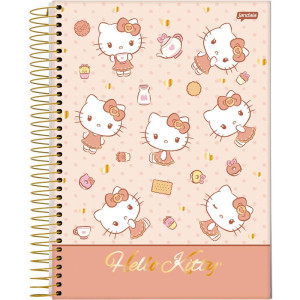 Caderno 01x1 Capa Dura Hello Kitty 80fls.-124462-50133