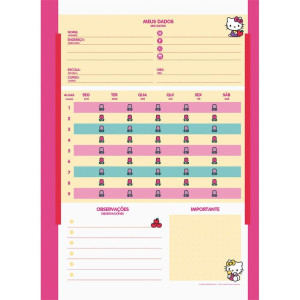Caderno 01x1 Capa Dura Hello Kitty Neo 80fls.-124466-20809