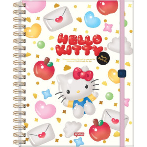 Caderno 01x1 Capa Dura Hello Kitty Neo 80fls.-124466-32501