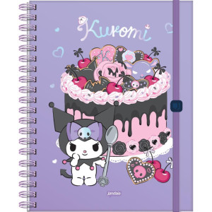 Caderno 01x1 Capa Dura Kuromi Neo 80fls.