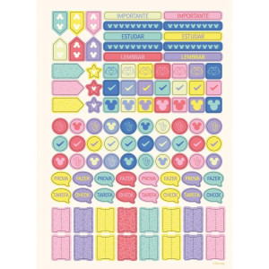 Caderno 01x1 Capa Dura Mickey Arts Neo 80fls.-124475-75434