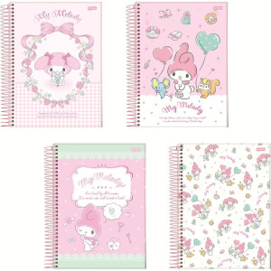 Caderno 01x1 Capa Dura My Melody 80fls.-124493-16710