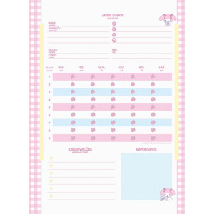 Caderno 01x1 Capa Dura My Melody 80fls.-124493-23991