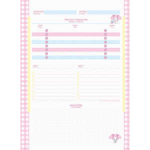 Caderno 01x1 Capa Dura My Melody 80fls.-124493-63972