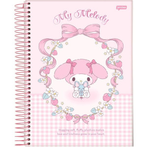 Caderno 01x1 Capa Dura My Melody 80fls.-124493-71830