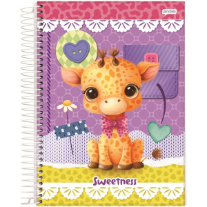 Caderno 01x1 Capa Dura Sweetness 80fls.-124515-34944