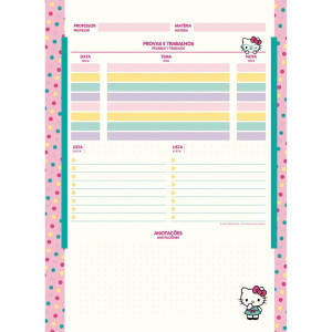 Caderno 10x1 Capa Dura Hello Kitty Kraft 160fls.-124478-60655