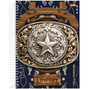 Caderno 10x1 Capa Dura Rodeio 160fls.-124514-88267