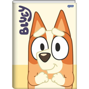 Caderno Brochura 1/4 Capa Dura Bluey 80fls.-124481-30744