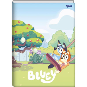 Caderno Brochura 1/4 Capa Dura Bluey 80fls.-124481-74232