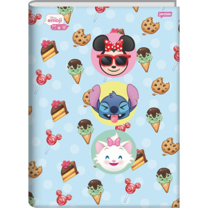Caderno Brochura 1/4 Capa Dura Disney Emoji 80fls.-124474-17731