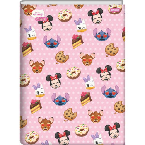 Caderno Brochura 1/4 Capa Dura Disney Emoji 80fls.-124474-45557