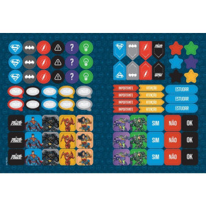 Caderno Brochura 1/4 Capa Dura Liga Da Justica 80fls.-124470-20214