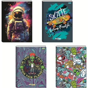 Caderno Brochurao Capa Dura Flow 60fls.