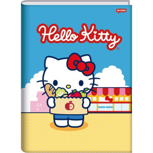 Caderno Brochurao Capa Dura Hello Kitty 80fls.-124463-14128