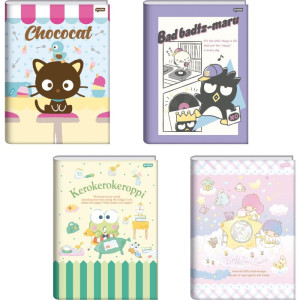 Caderno Brochurao Capa Dura Hello Kitty E Amigos 80fls.