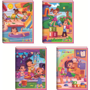Caderno Brochurao Capa Dura Jandainha Feminino 80fls