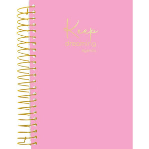Agenda Permanente Keep Esp Cd 140x200 160fls. Pink