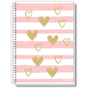 Caderno 01x1 Capa Dura Amo 80fls.