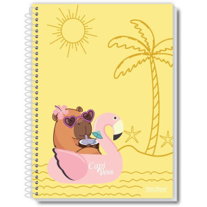Caderno 01x1 Capa Dura Capivera 80fls.-124153-16713