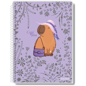 Caderno 10x1 Capa Dura Capivera 160fls.-124154-86260