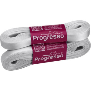 Fita De Cetim 10mm 10m. Cinza Claro 2028-124629-35958