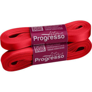 Fita De Cetim 10mm 10m. Vermelho Cereja 2084