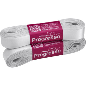 Fita De Cetim 15mm 10m. Cinza Claro 2028